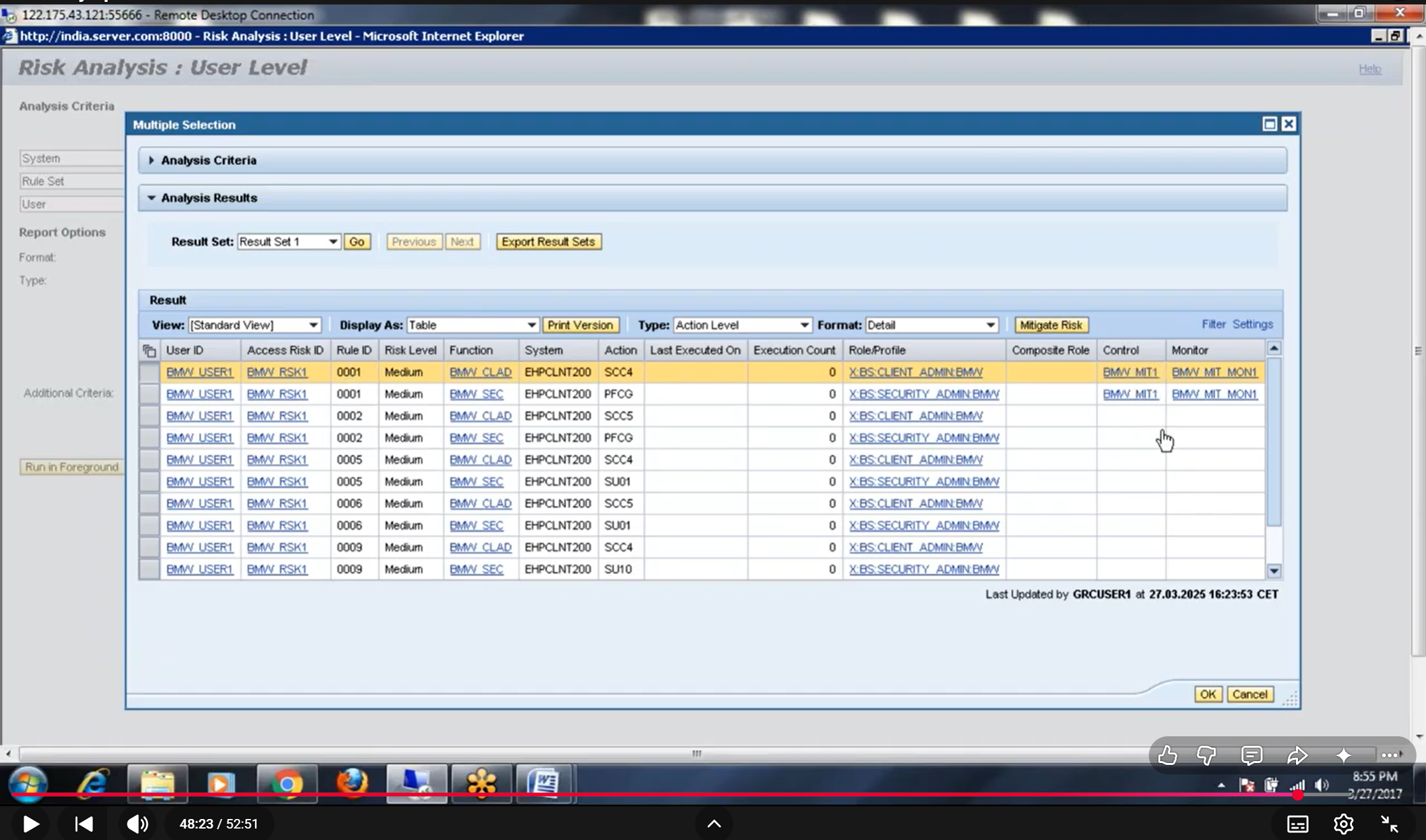 Risk Remediation & Mitigation – SAP GRC Study Notes